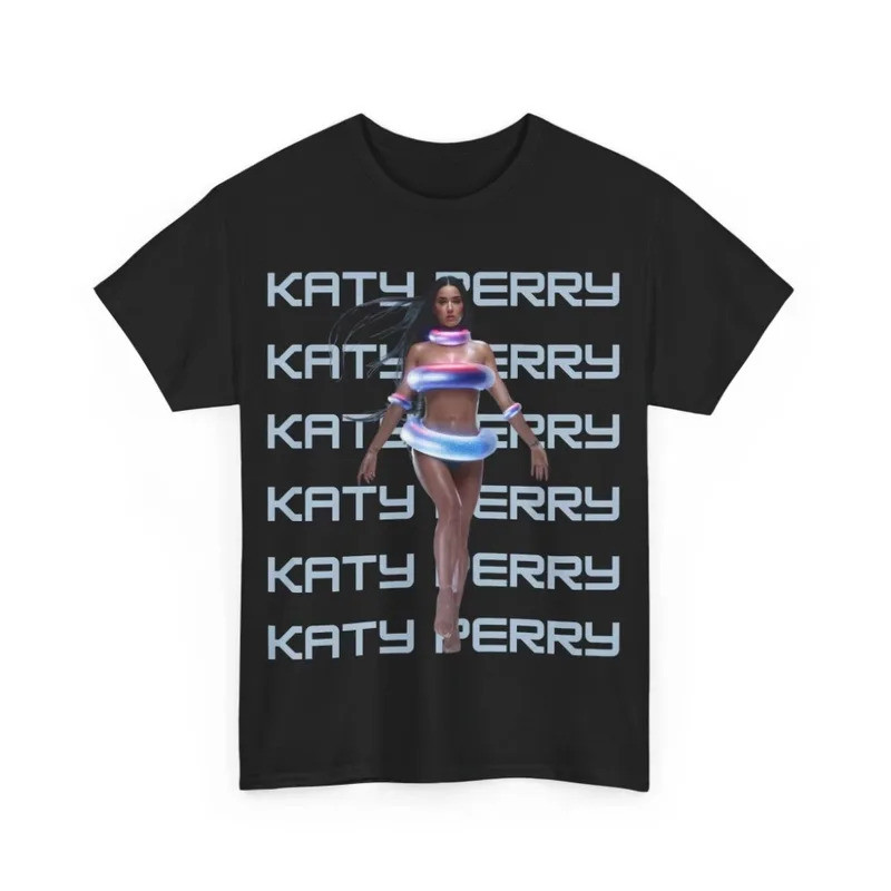 เทรนด์ใหม่ Katy Perry อายุการใช้งาน Tour 2025 ผู้ชายผู้หญิงเสื้อยืดฤดูร้อนเสื้อผ้า Harajuku 143 อัลบ