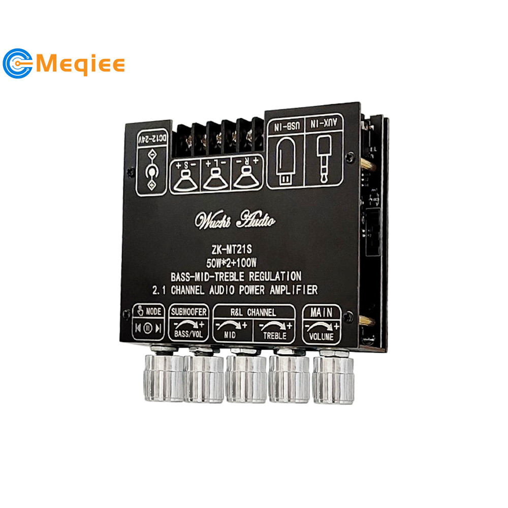 ZK-MT21S 2.1 ช่องบลูทูธเครื่องขยายเสียงโมดูลโมดูลซับวูฟเฟอร์หนักโมดูล