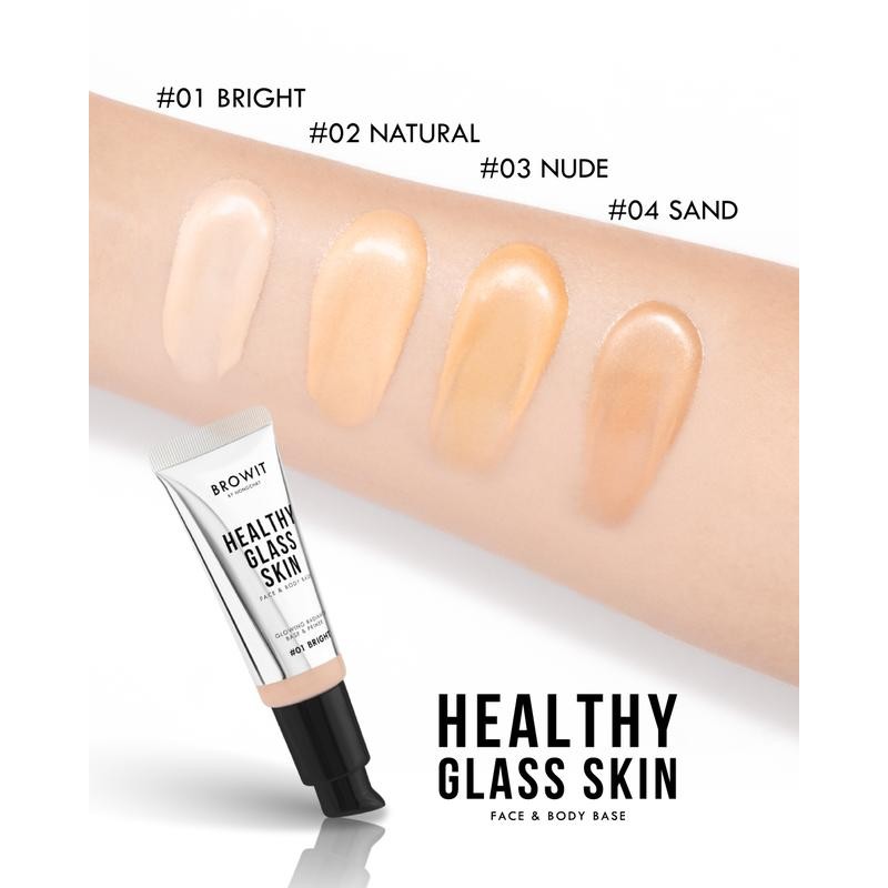 เบสผิวกระจกน้องฉัตร ของแท้100% 24 ml. [ Healthy Glass Skin- Base and Primer ]