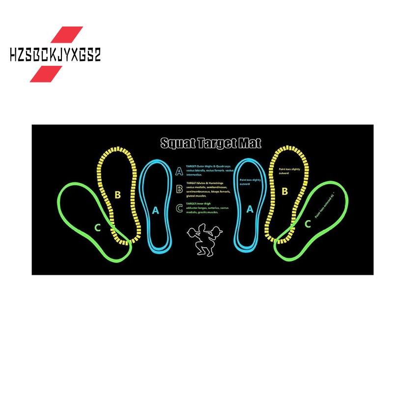 Hzsbckjyxgs2Squat Guide Mat Squat Mat with Foot Position Fitness Mat