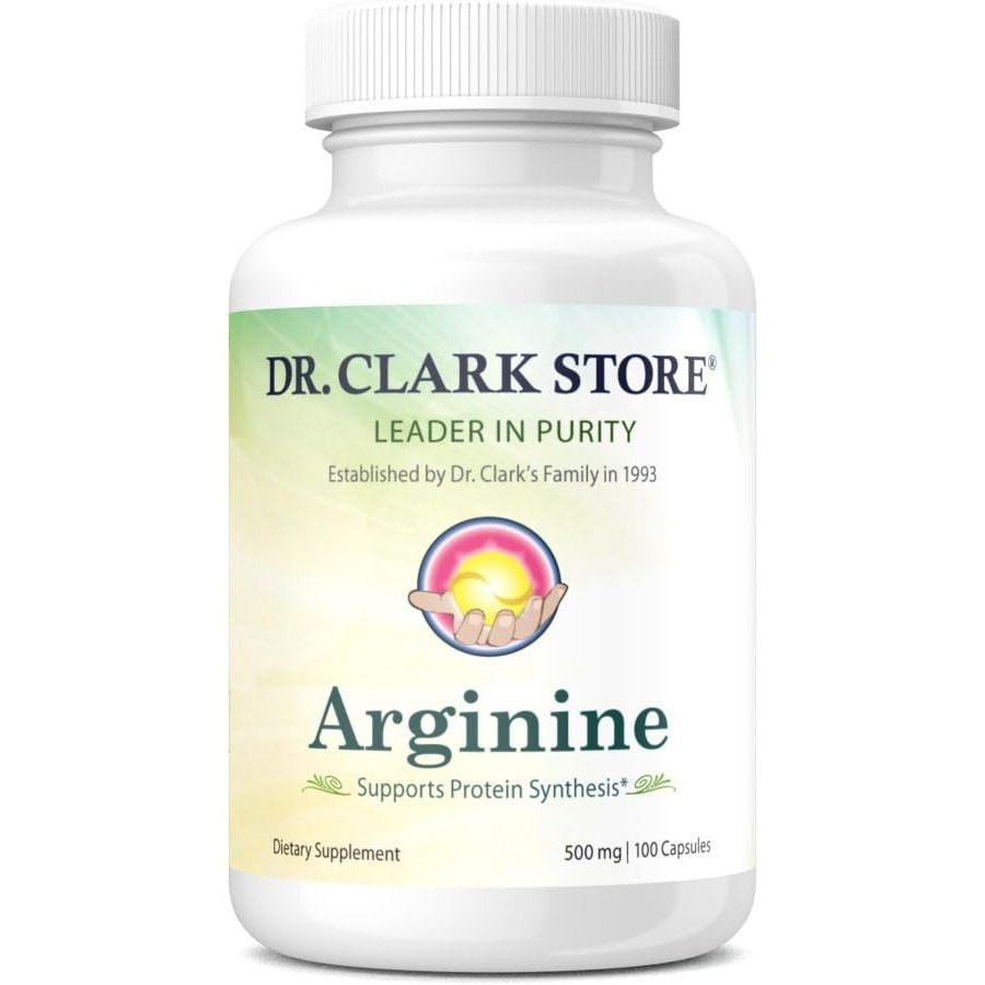 Dr. Clark Arginine, 500mg, 100 Gelatin Gelatin Capsules