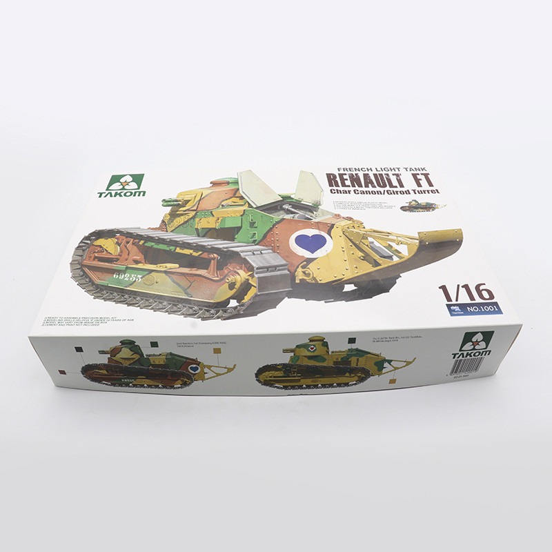 Henghui รุ่น Sanhua TAKOM 1001 1/16 Renault FT Light Tank Assembly Model