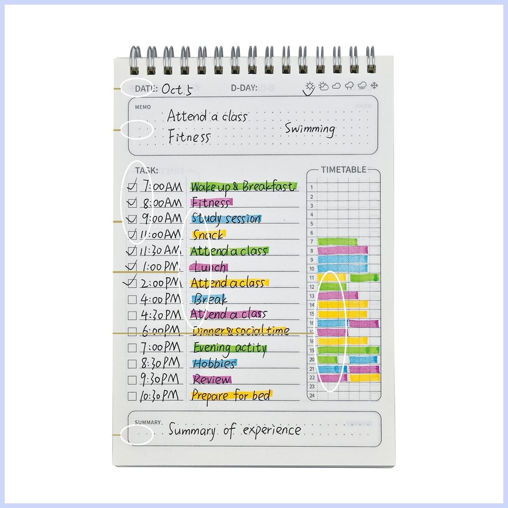 2025 Planner Top Binding Planner Book ปฏิทิน Planner 2025 Multifunctional Planner สําหรับโรงเรียน Wo