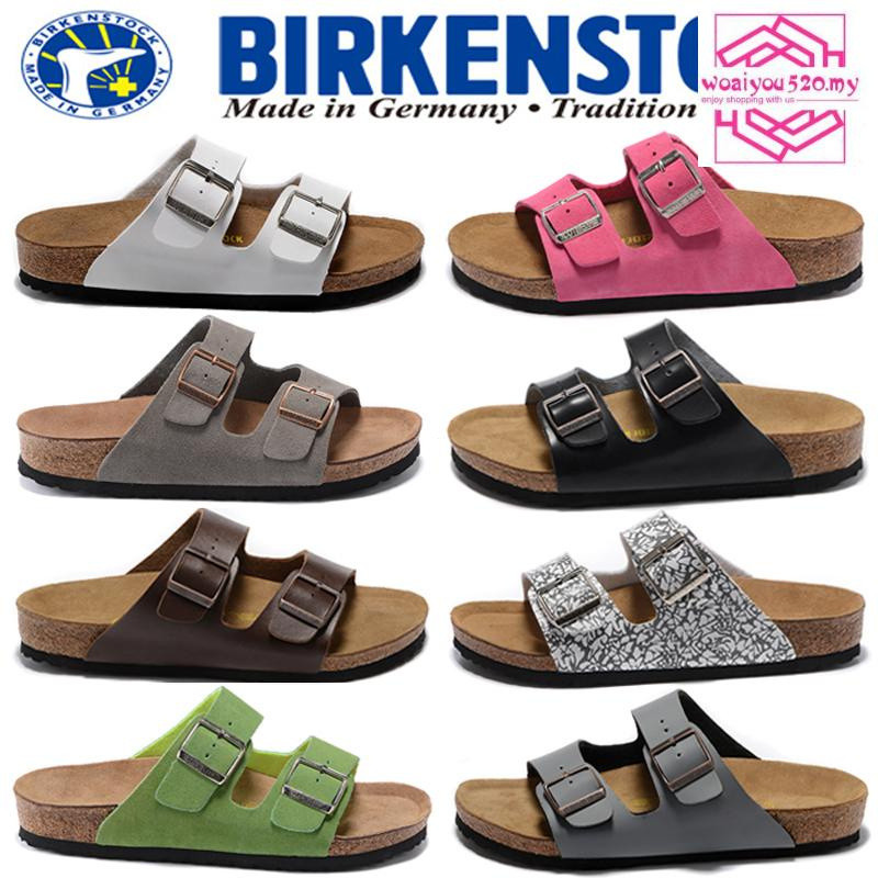 ผ้าฝ้าย 100% Unisex BIRKENSTOCK Boken Double Buckle Arizona Summer Beach Sandals