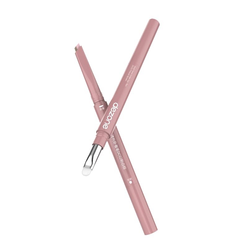 DE ZONE Double Head Eyebrow Pencil, Waterproof Natural 3D Contour and Highlighter, Professional Eye 