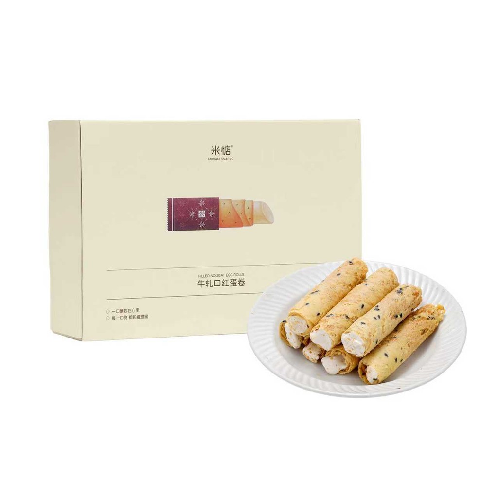 米惦 注心整箱蛋卷夹心蛋卷牛扎糖老式纯手工健康零食Mi Dian notes the whole box of egg rolls sandwich egg rolls beef tie2025100