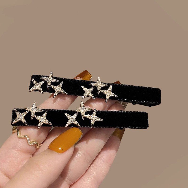 กิ๊บติดผมกํามะหยี่หญิง Star Hairpin