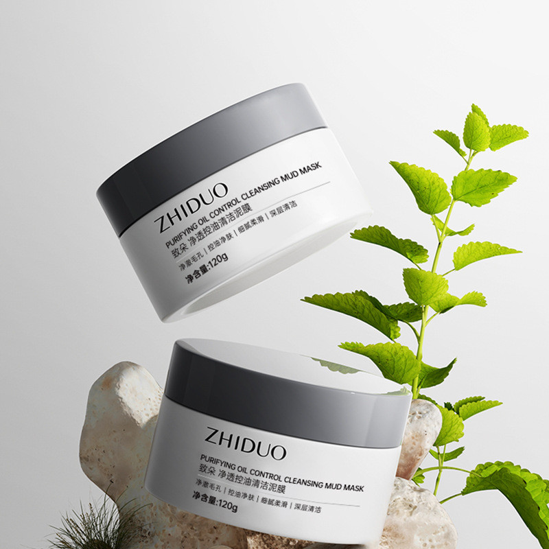 < Zhonglimo > Zhiduo Purifying Cleansing Mud Mask ทา Moisturizing Moisturizing Mask ครีมทําความสะอาด