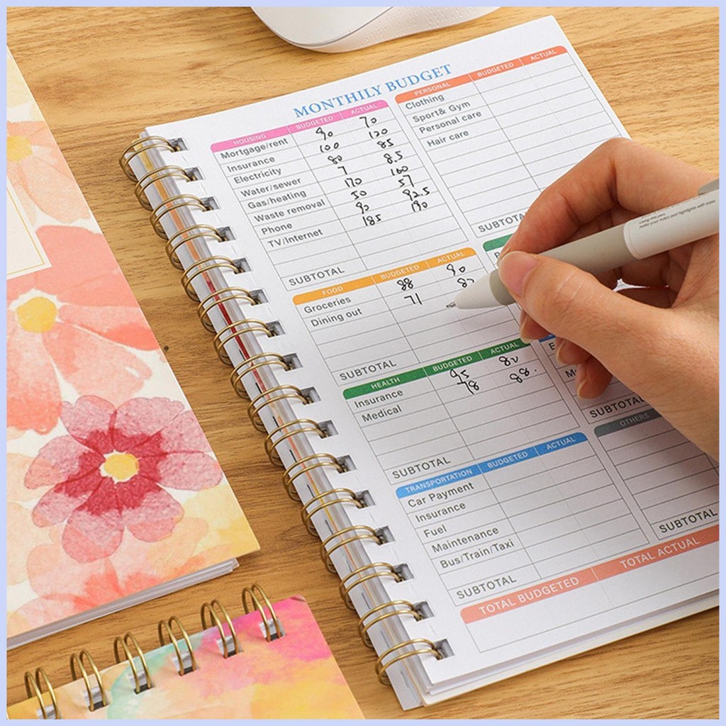 Weekly Planner 2025 VAgenda Budget Notepad Smooth Writing Planner เครื่องมือสําหรับทํางานบันทึกการเด