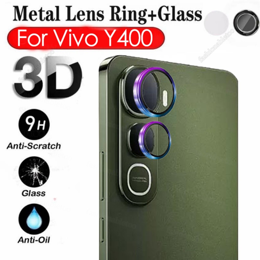 สําหรับVivoY400 แหวนโลหะกล้องเลนส์ป้องกันฟิล์มสําหรับVivo Y400 Pro Y400Pro Y 400 VivoY400 Pro VivoY4