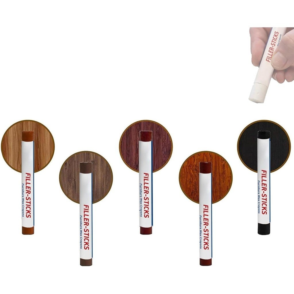 Vuxeco Fix Stick, Vuxeco Wood Repair Wax Pens, Wood Repair Wax Pens, 510 คละสีได้สําหรับพื้นไม้เนื้อ