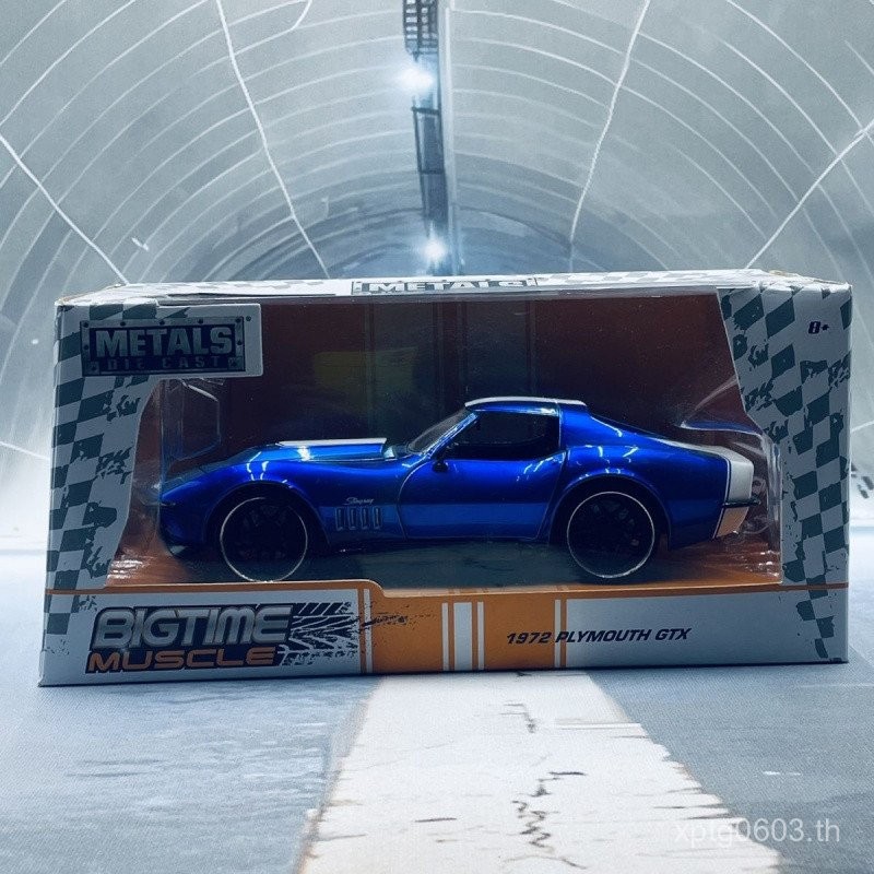 คลังสินค้าพร้อม 1/24 jada jada Chevrolet 1972 Corvette Sable ZL-1 คอลเลกชันผลิตภัณฑ์สําเร็จรูปรูปโลห