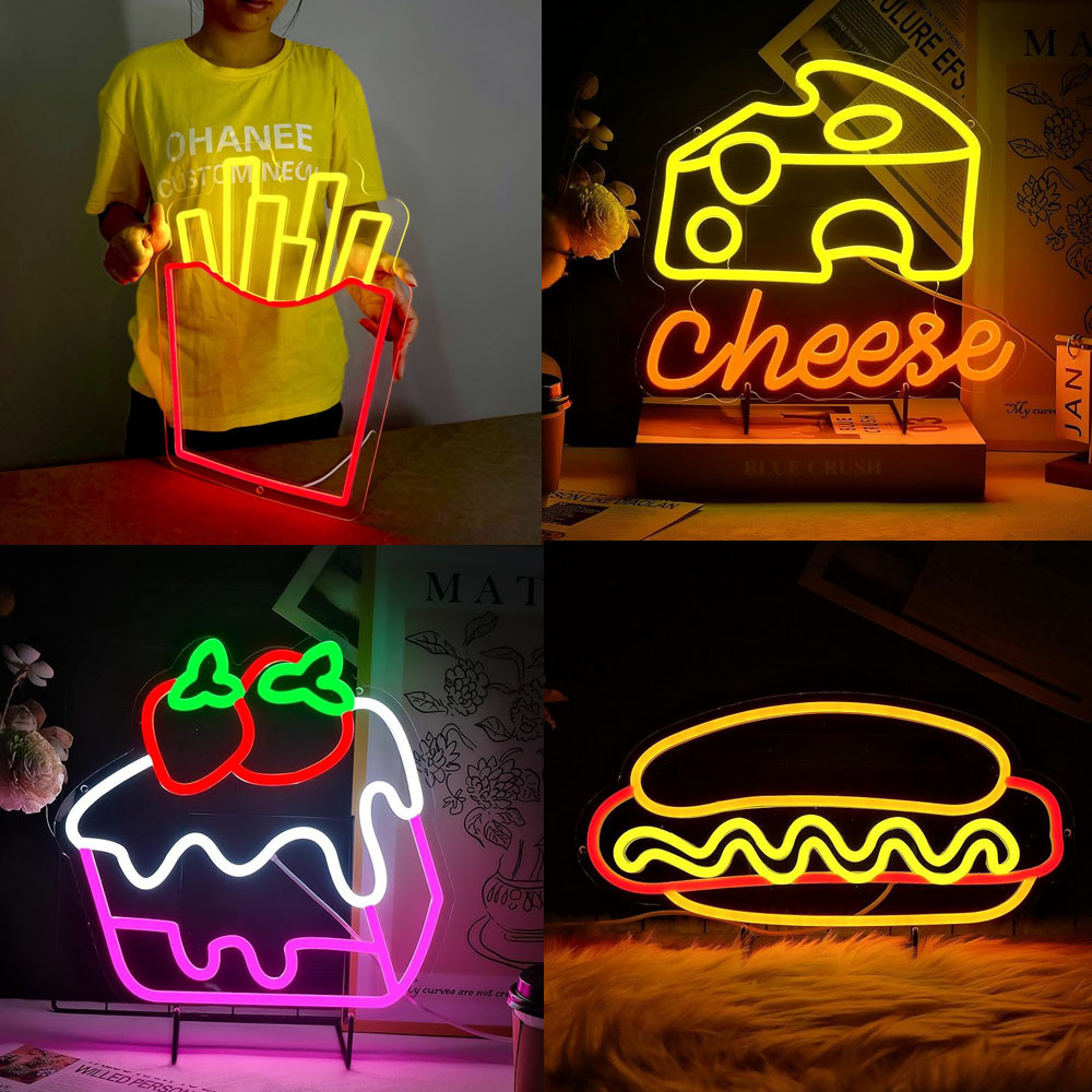 French Fries Neon Sign ป้ายไฟ Led, Dimmable Fries Neon Sign สําหรับตกแต่งผนังไฟนีออน, Fast Food ป้ายธุรกิจสําหรับร้านอาหาร, ห้องครัว, เก็บ, ปาร์ตี้, USB Powered