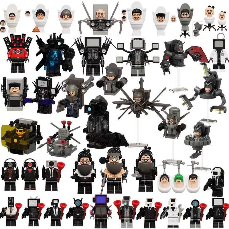 เข้ากันได้กับ Lego Toilet Man vs TV Man เข้ากันได้กับ Lego Straw Man vs TV Man Monitor Man20251013
