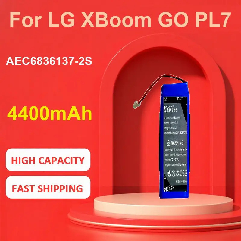 แบตเตอรี่ KiKiss สําหรับ LG XBoom GO PL7,AEC6836137-2S,4400mAh