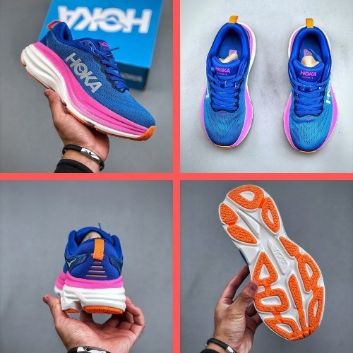 2O25 Hoka Bondi 8 รองเท้าวิ่งมาราธอนสําหรับผู้หญิงผู้ชายพรีเมี่ยมกีฬารองเท้า Jogging Gym รองเท้ากลาง