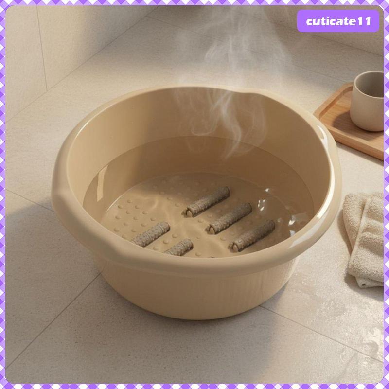 [Cuticate1] อ่างแช่เท้าอเนกประสงค์อ่างเท้าหนานวดสปาเท้าสําหรับทําความสะอาดบ้านและความเครียดบรรเทา