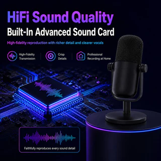 NEODIGI M83 USB MICROPHONE ไมโครโฟนตั้งโต๊ะ ไมค์มีสาย ไมโครโฟนมีสาย ไมค์สตรีมมิ่ง ไมค์เกมมิ่ง ไมค์พอดแคสต