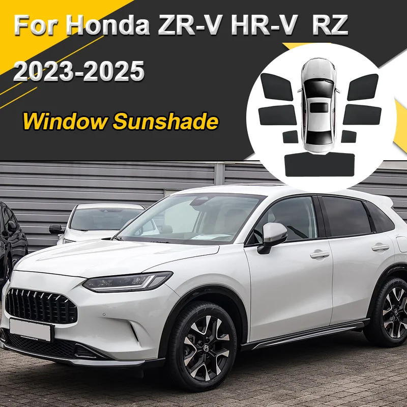 รถ Sun Shades สําหรับ Honda ZR-V ZRV ZR V HR-V RZ 2023 2024 2025 Sunshades ตาข่ายแม่เหล็กฉนวนกันความ
