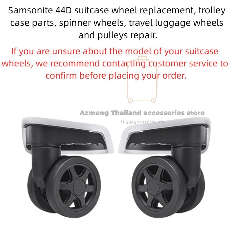 ล้อเปลี่ยนกระเป๋าเดินทาง Samsonite 44D 2 ชิ้น | กระเป๋าเดินทาง Spinner อะไหล่ล้อเลื่อน, Universal Re