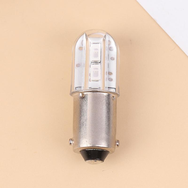 HNTH BA9S หลอด LED 6V อัพเกรดหลอด 4LED โคมสําหรับไฟฉายไฟหน้ามอเตอร์จักรยานเครื่องมือหลอดไฟ LED HNTH