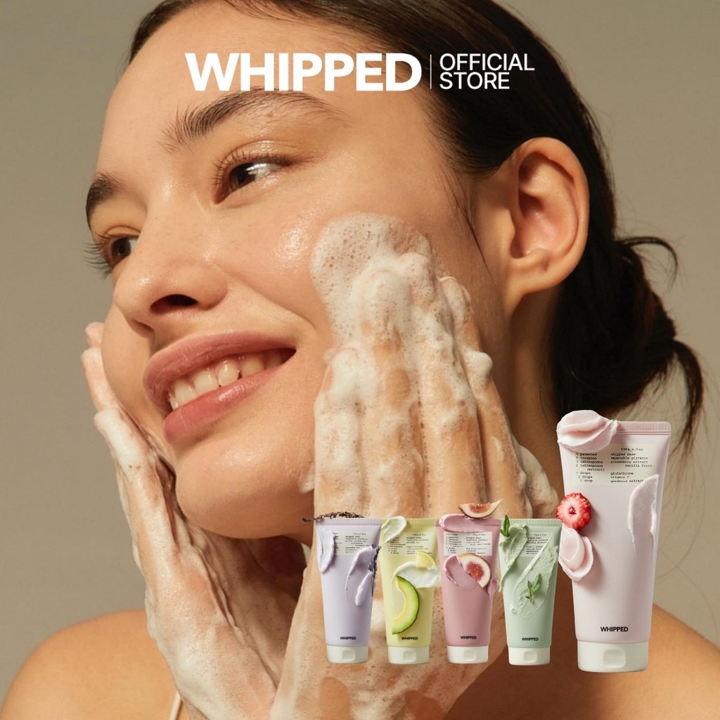 WHIPPED Vegan Pack Cleanser Tube คลีนเซอร์เนื้อวิปครีม สูตรวีแกน ทำความสะอาดล้ำลึก + บำรุงในขั้นตอนเดียว