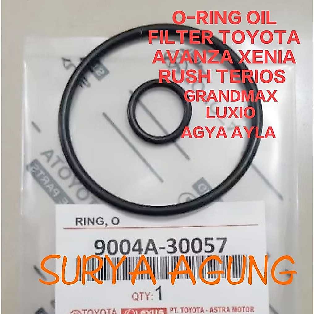 ORING TAPAK FILTER OIL /ORING KIT OIL FILTER (PN: 9004A-30057) AVANZA FENIA RUSH TERIOS AGYA AYLA GRANDMAX LUXIO SET