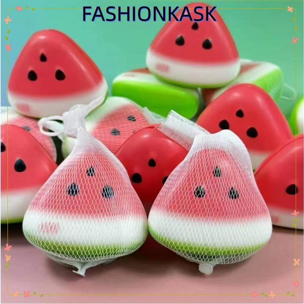 IFASHIONKA เครื่องคลายเครียดแตงโม​​, Squishy Texture บีบต่อต้านความเครียดแบบช้า ใช้ซ้ําได้​​ ผิวน้ําแข็งนุ่มช้าเพิ่มขึ้นอยู่ไม่สุขของเล่น​​ ​​บรรเทาความเครียดสํานักงานและโรงเรียน​​