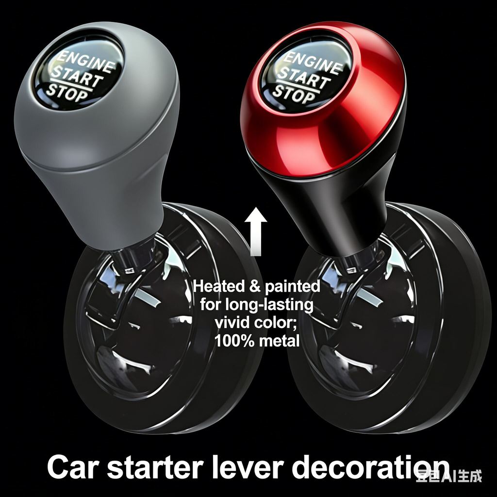  ปุ่มเริ่มต้นแบบสัมผัสเดียวในรถยนต์พร้อมคันโยกโยกแบบ Push-to-Start อุปกรณ์ตกแต่งภายในรถยนต์ Push Ro