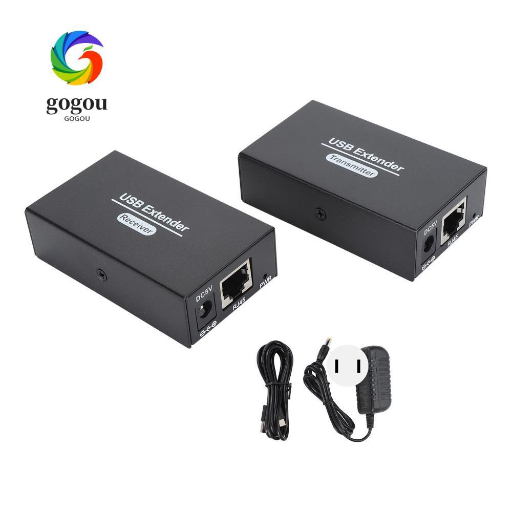 GOGOU คู่ USB Extender, Single Ethernet Cat5e 6 7 Transmit 120m Range Ethernet LAN Extender, Plug an