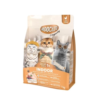 Moochie อาหารเม็ดแมว โซเดียมต่ำ มีพรีและโพรไบโอติก ขนาด 1 กิโลกรัม