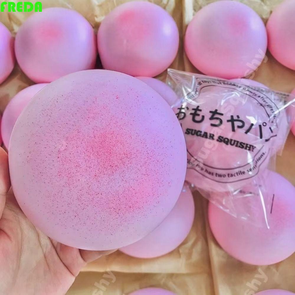FREDA ขนมปัง Squishy, ช้า Rising Pinch Bunshy ของเล่น, นักเรียนสีชมพูจําลองดูดนิ้ว Sensory ของเล่นผู้ใหญ่เด็ก