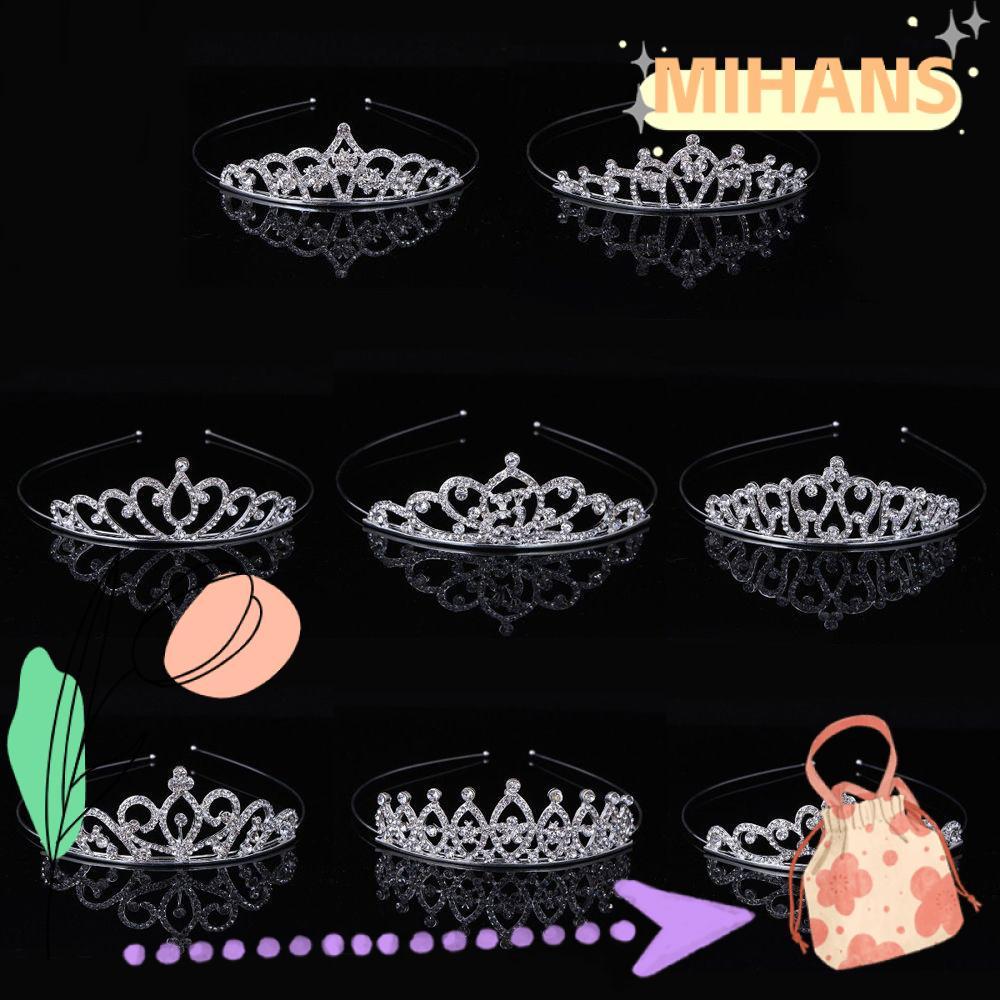 MIH Queen Princess Crown Prom Party Headband Royal Rhinestone