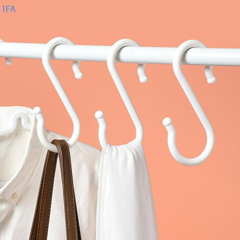 IFA ตะขอรูปตัว S ตะขอแขวนพลาสติก เสื้อผ้าอเนกประสงค์ งาน Shop ห้องน้ําดี