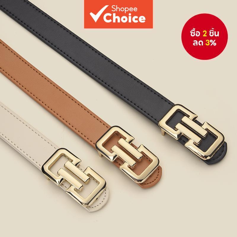 แฟชั่น Letter Buckle Belt Modern Design เข็มขัดผู้หญิงสําหรับกางเกง ชุดมีสไตล์ ใช้งานได้อเนกประสงค์ แมตช์ง่าย เหมาะสําหรับการใช้งานใดๆ