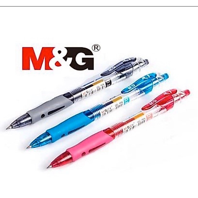 M&G R1 (0.5) ปากกาเจลแบบยืดหดได้ 0.5 (12 ชิ้น)