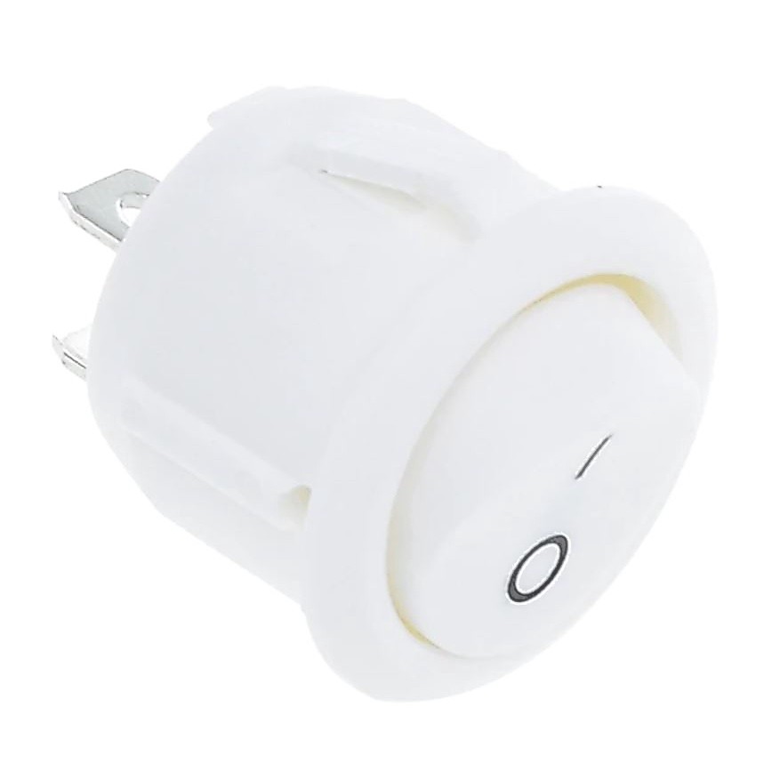 สวิทซ์กลม OFF/ON 2 ขา ขนาด 16/23mm 2 Pin ON-OFF 3A/6A 250VAC 6A/10A 125VAC