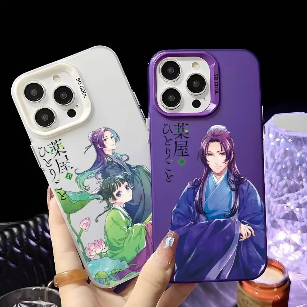 อะนิเมะ Apothecary Diaries Maomao Jinshi สําหรับ Iphone 17 16 Pro Max 16e 11 12 13 14 15 Pro Max 16 Plus 17 Air Cover Hard กันกระแทกเลเซอร์ IMD Matte