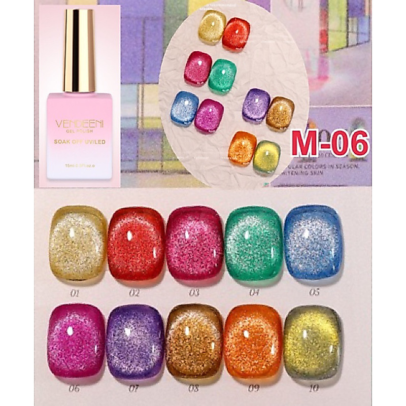 พร้อมส่งจากไทย Vendeeni สีลูกแก้วM6 โทนสีสวย เนื้อสีแน่น