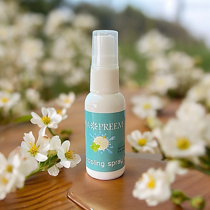 ณ พริ้ม Aroma Cooling Spray เย็น สดชื่น ขั้นสุด สารสกัดธรรมชาติณ พริ้ม ฉีดแล้วหอม ผ่อนคลาย เย็นนาน…