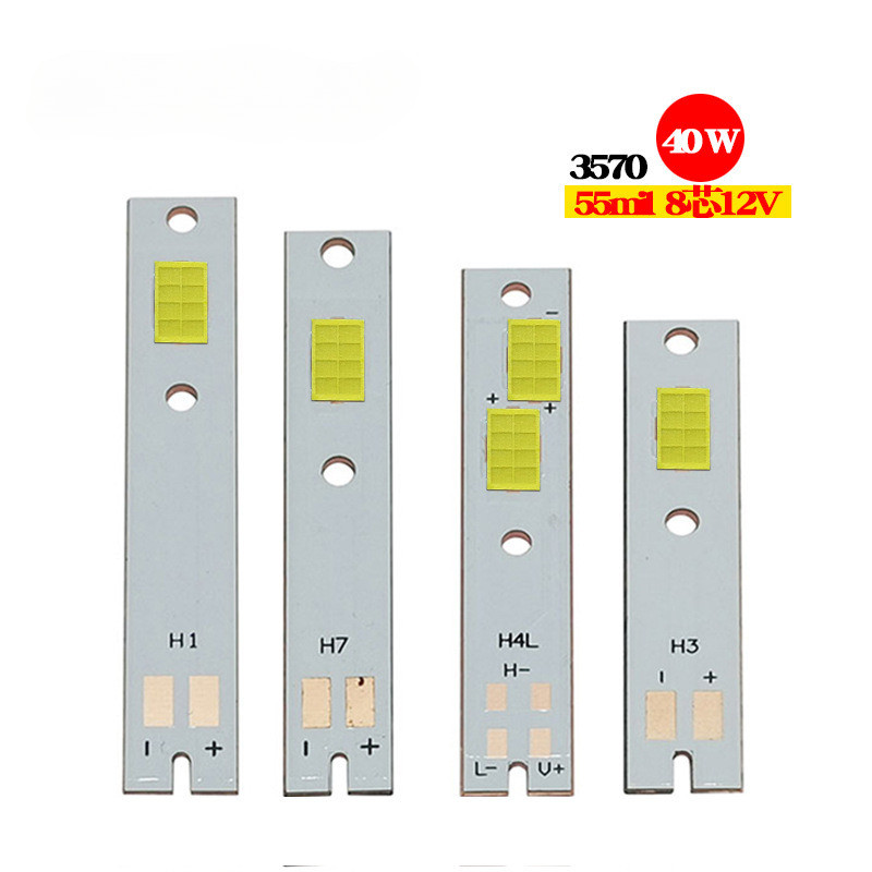 ไฟหน้ารถ LED 3570 ลูกปัดโคมไฟไฮไลท์ 3570 8-core 12V LED 40W 3570 6-core 9V30W แสงสีขาว