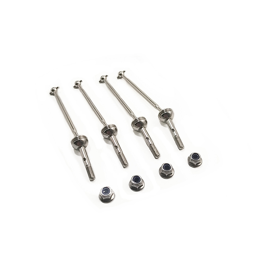 Wltoys 144001 124017 124019 Rc รถที่เพิ่มขึ้น 4 มม.สกรู threa เพลาด้านหน้า CVD 4 ชิ้นชุด wells ถั่วอัพเกรดอุปกรณ์เสริมอะไหล่