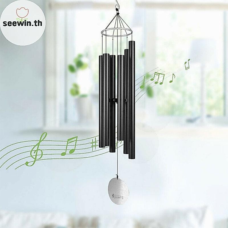 Seewin ขนาดใหญ่ Deep Tone Windchime Chapel Bells กระดิ่งลมสวนกลางแจ้งตกแต่งบ้าน th
