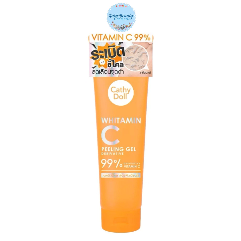 Cathy Doll เจลขัดขี้ไคล วิตามินซี Whitamin C Peeling Gel 320G.ไวท์ทามินซีพีลลิ่งเจล เคที่ดอลล์ พีลลิ่งเจล เจลขัดผิว