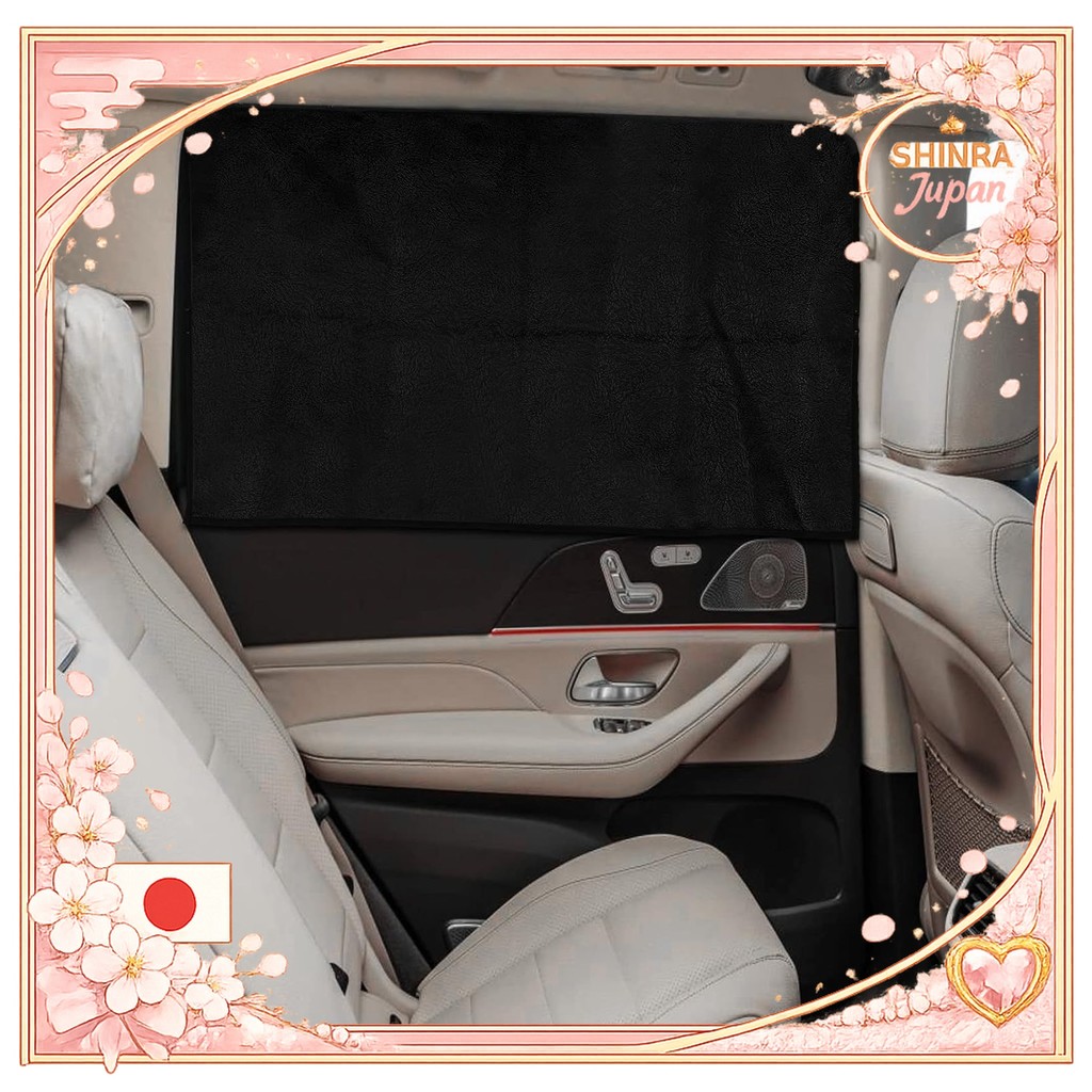 《Direct From Japan》  ZATOOTO Car Curtain, Magnetic Type, Sleeping in Car, 99.9% Blackout, Width 100c