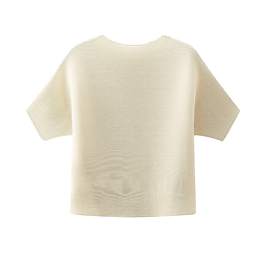 มิยาเกะจีบรอบคอสีทึบหลวมจีบแฟชั่นcommuter All-Matchเสื้อยืดแขนสั้นผู้หญิงฤดูร้อนสไตล์ใหม่