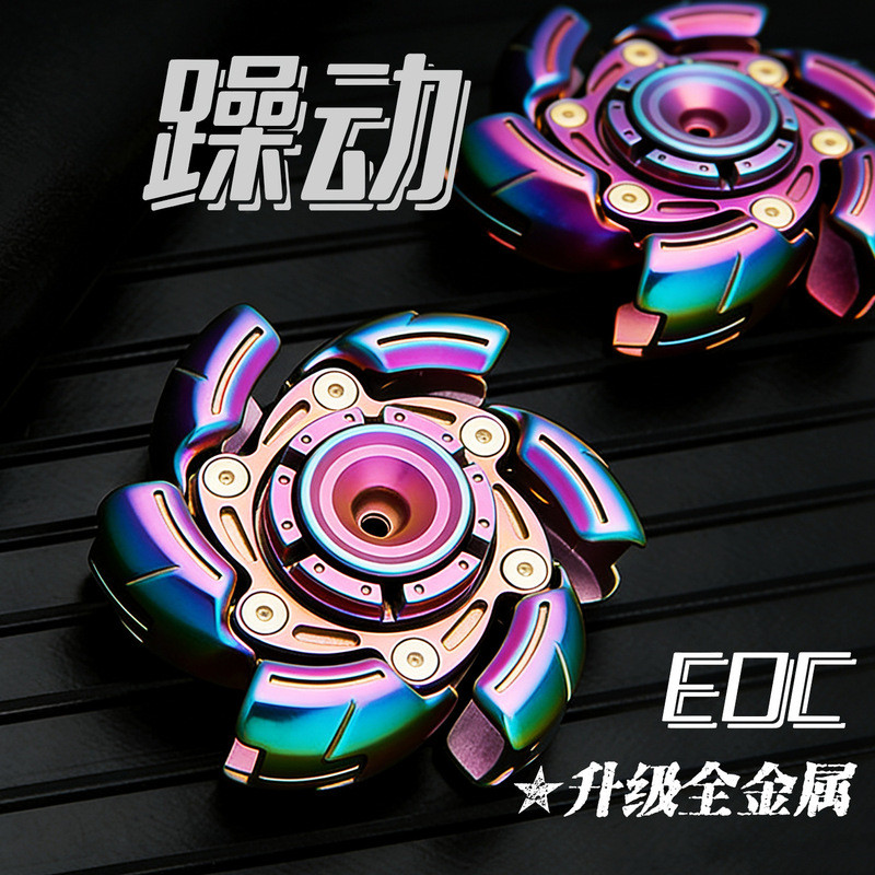 All-Metal ระคายเคืองหมุนเล็บเปิด Spinner Fidget Spinner EDC Decompression ของเล่นโลหะ Fidget Spinner