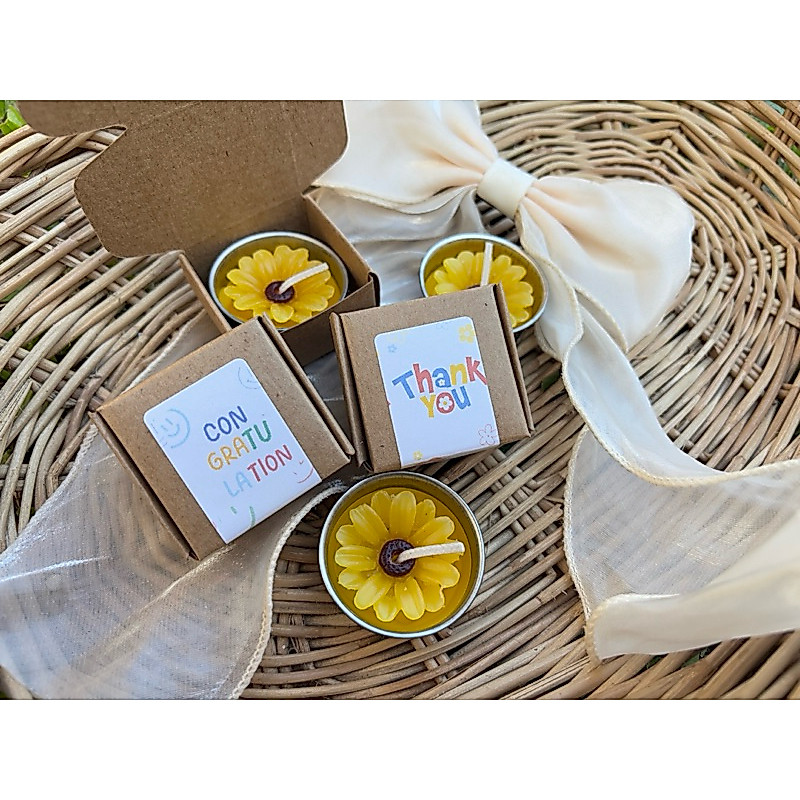 เทียนหอม ดอกทานตะวัน +พร้อมกล่อง 🌻ของแถมลูกค้า ของขวัญปัจฉิม(ราคาส่ง)