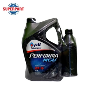 PTTน้ำมันเครื่องเบนซิน/แก๊ส กึ่งสังเคราะห์ PTT PERFORMA NGV NP (20W-50/10W-40) 4L แถม1L /1L |403763,403677,403758,403676