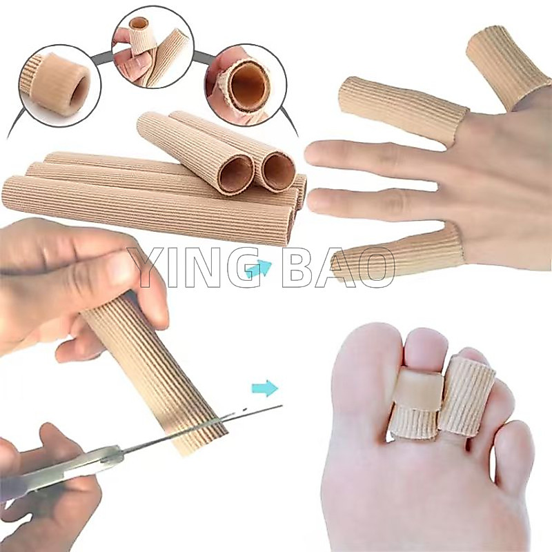 4pcs ซิลิโคน Tube Toe Gel Protector ฝาครอบ Finger & ToeS ผ้าเจลผ้าพันแผล Insoles Corns Blisters บรรเทาอาการปวดนุ่ม Pads